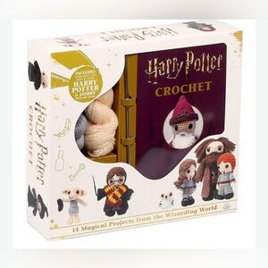 Harry Potter Crochet Kit Complete Set Plush Amigurumi Book & Supplies NEW
